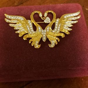 Nolan Miller Love Swans Pendant